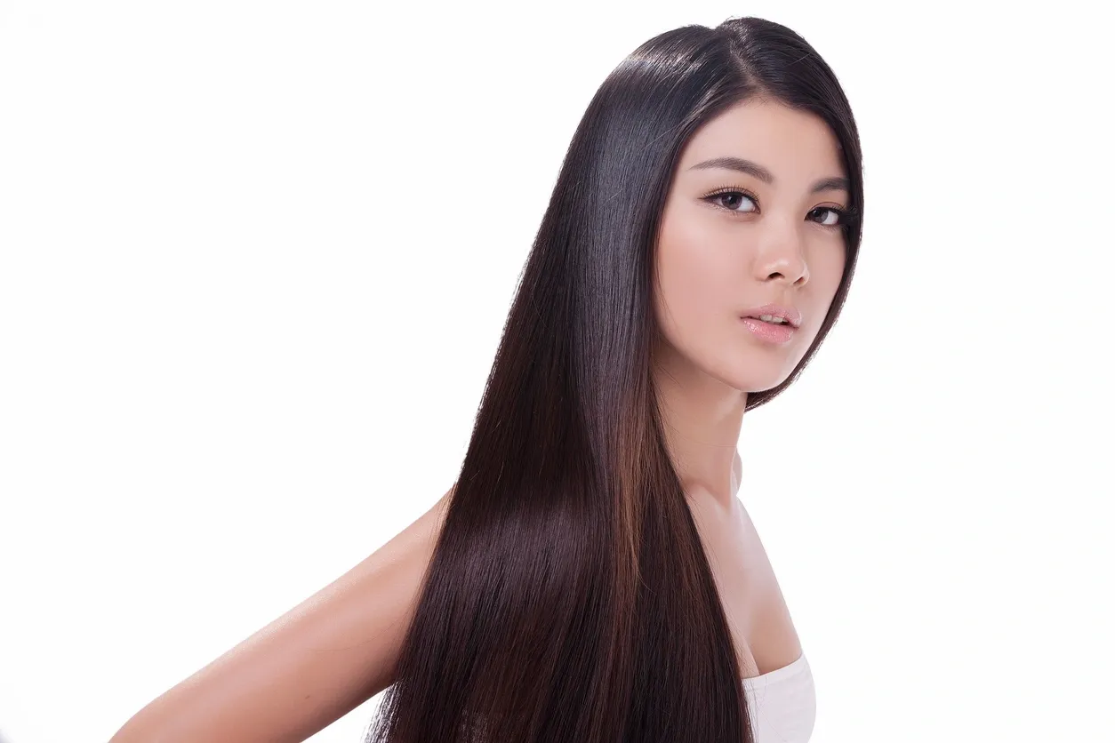 Skincare model with healthy glowing skin